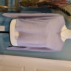 FOREVER 21 CROP LAVENDER SWEATER